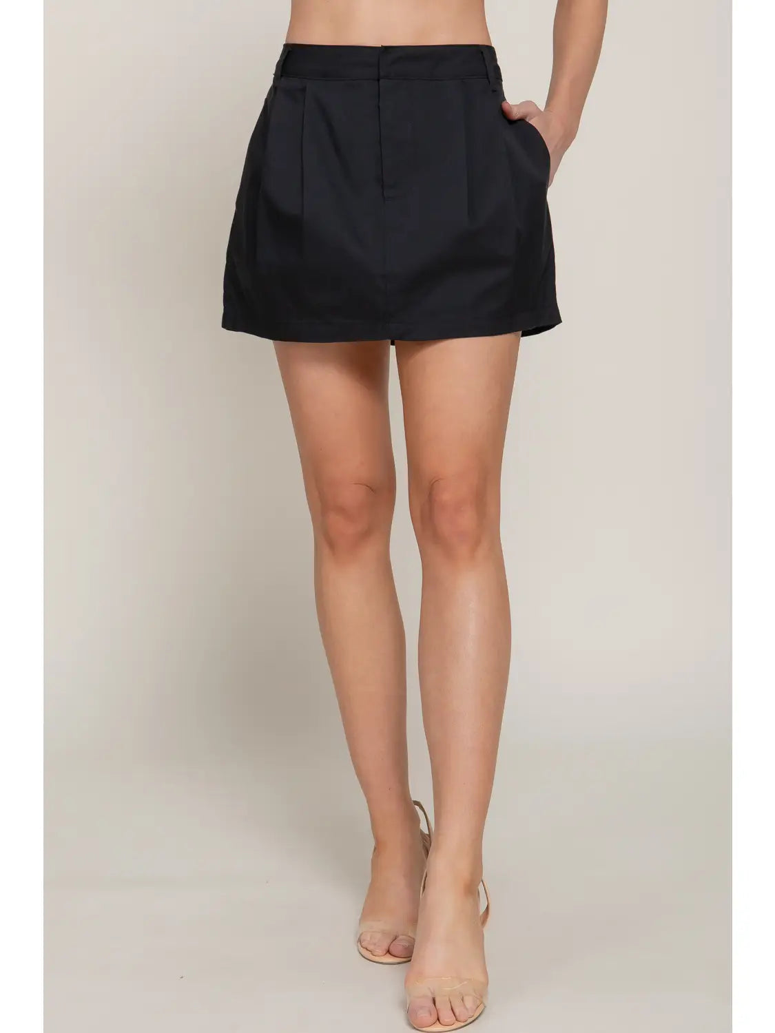 Pleated Mini Skirt