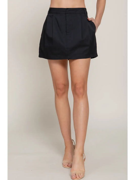 Pleated Mini Skirt