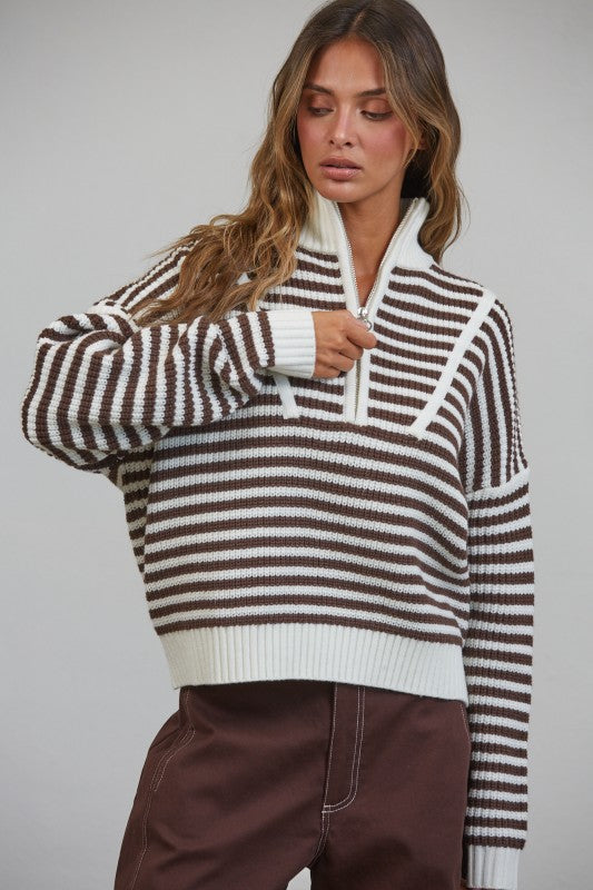 Preppy Cali Sweater 🤎