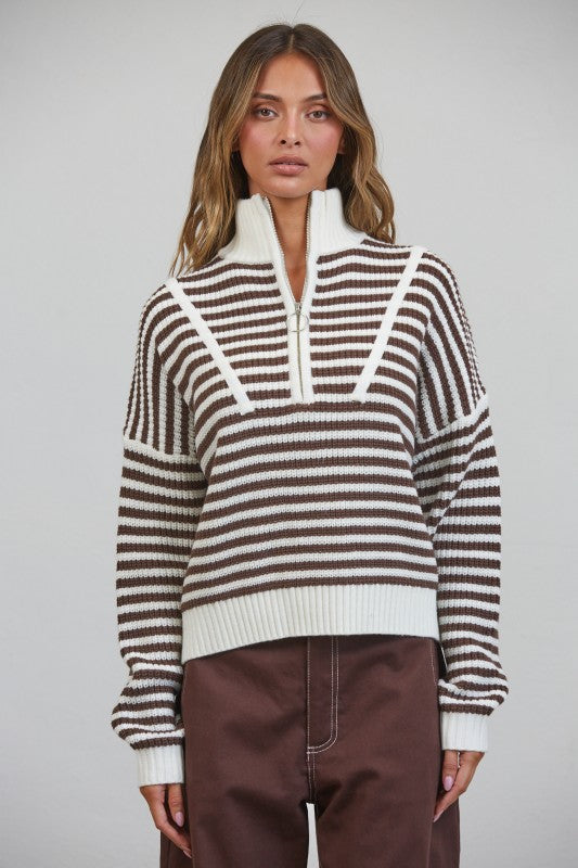Preppy Cali Sweater 🤎